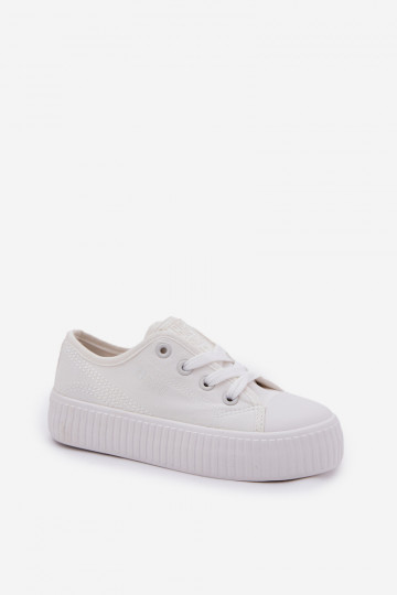 ležérní boty Dětské se šněrováním Big Star RR374009 bílé