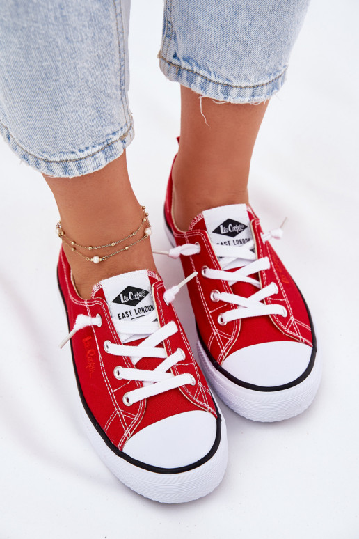 Ležérní obuv Lee Cooper LCW-25-02-3298L červené  Ležérní obuv Lee Cooper LCW-25-02-3298L červené