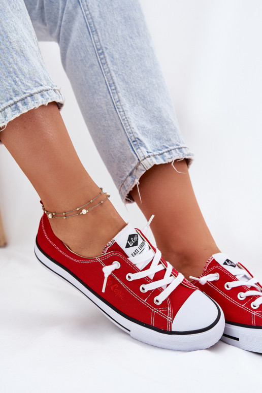 Ležérní obuv Lee Cooper LCW-25-02-3298L červené  Ležérní obuv Lee Cooper LCW-25-02-3298L červené