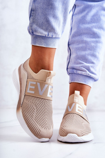 tenisky Slip-on vzor béžové Lorane 2