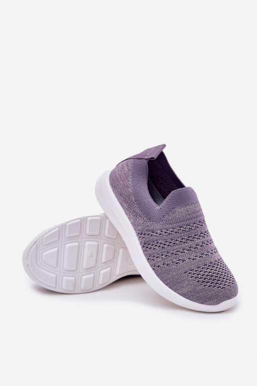 Dětské Slip-on vzor tenisky Barva fialová Grinala Dětské Slip-on vzor tenisky Barva fialová Grinala