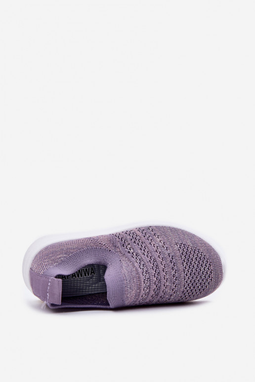 Dětské Slip-on vzor tenisky Barva fialová Grinala Dětské Slip-on vzor tenisky Barva fialová Grinala