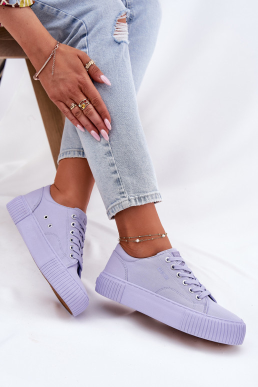 Ležérní obuv Big Star RR274406 Barva fialová  Ležérní obuv Big Star RR274406 Barva fialová