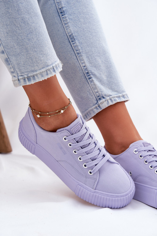 Ležérní obuv Big Star RR274406 Barva fialová  Ležérní obuv Big Star RR274406 Barva fialová