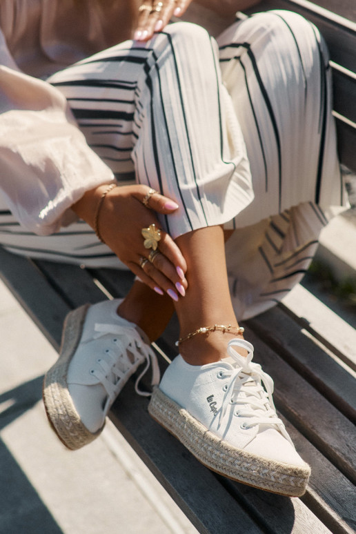 Ležérní obuv  Lee Cooper LCW-25-44-3217 bílé Ležérní obuv  Lee Cooper LCW-25-44-3217 bílé