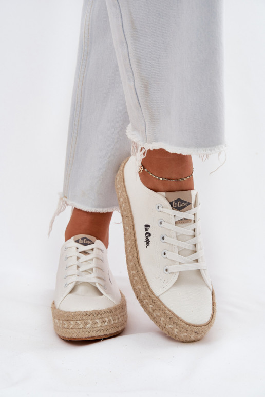 Ležérní obuv  Lee Cooper LCW-25-44-3217 bílé Ležérní obuv  Lee Cooper LCW-25-44-3217 bílé