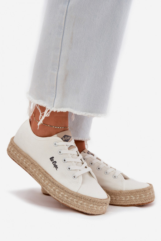 Ležérní obuv  Lee Cooper LCW-25-44-3217 bílé Ležérní obuv  Lee Cooper LCW-25-44-3217 bílé