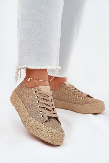 Ležérní obuv s platformou  Lee Cooper LCW-25-08-3646L khaki