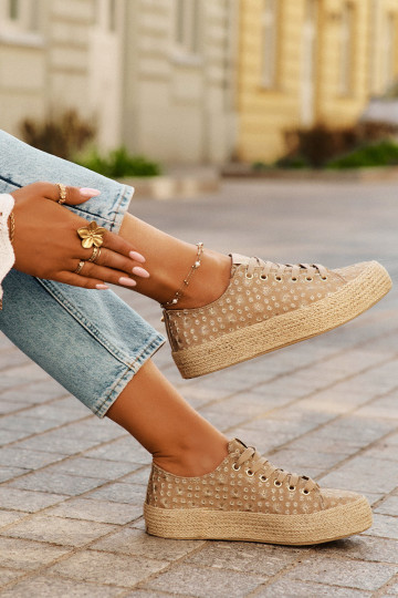 Ležérní obuv s platformou  Lee Cooper LCW-25-08-3646L khaki 2