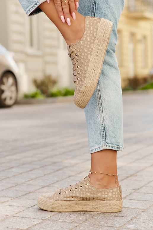 Ležérní obuv s platformou  Lee Cooper LCW-25-08-3646L khaki  Ležérní obuv s platformou  Lee Cooper LCW-25-08-3646L khaki