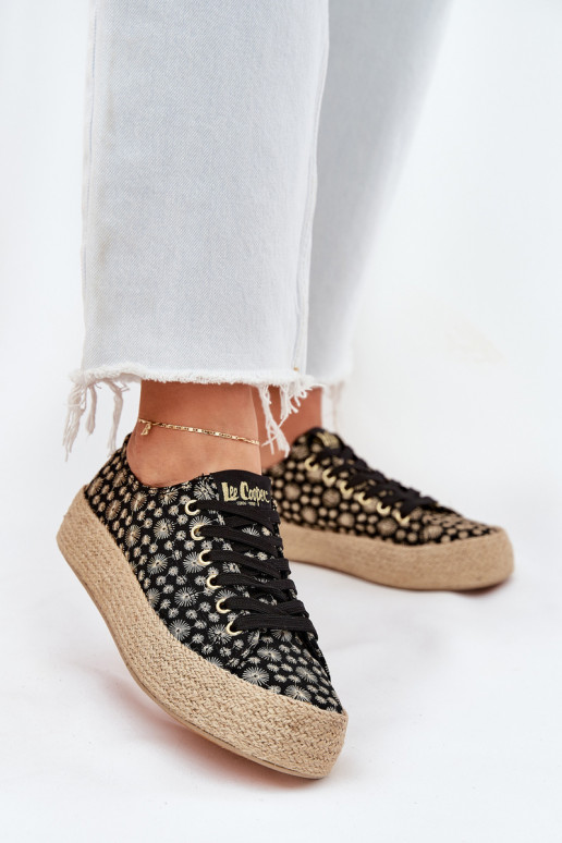 Ležérní obuv s platformou  Lee Cooper LCW-25-08-3647L Černé  Ležérní obuv s platformou  Lee Cooper LCW-25-08-3647L Černé