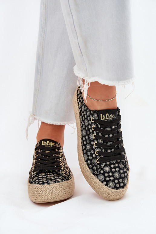 Ležérní obuv s platformou  Lee Cooper LCW-25-08-3647L Černé  Ležérní obuv s platformou  Lee Cooper LCW-25-08-3647L Černé