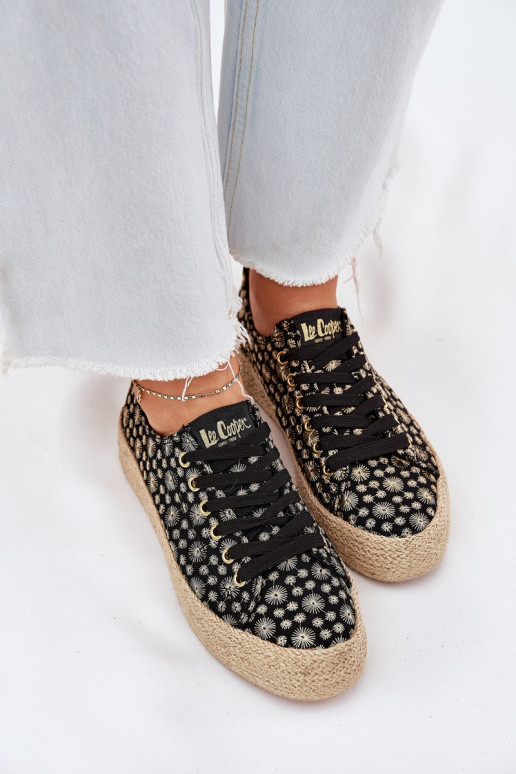 Ležérní obuv s platformou  Lee Cooper LCW-25-08-3647L Černé  Ležérní obuv s platformou  Lee Cooper LCW-25-08-3647L Černé