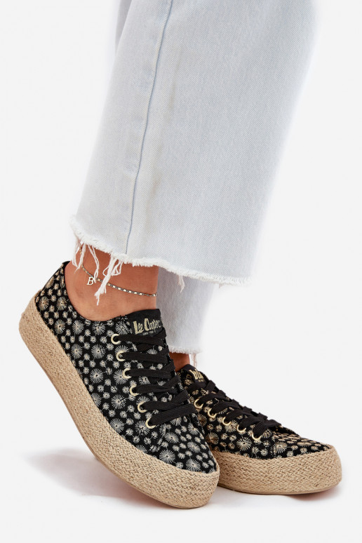 Ležérní obuv s platformou  Lee Cooper LCW-25-08-3647L Černé  Ležérní obuv s platformou  Lee Cooper LCW-25-08-3647L Černé