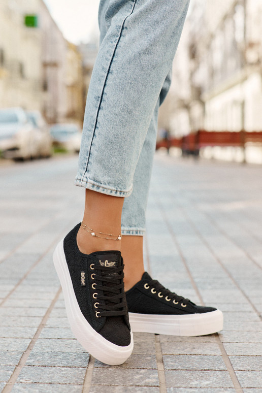 Ležérní obuv s krajkou Lee Cooper LCW-25-31-3439L Černé Ležérní obuv s krajkou Lee Cooper LCW-25-31-3439L Černé