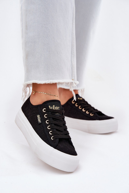 Ležérní obuv s krajkou Lee Cooper LCW-25-31-3439L Černé Ležérní obuv s krajkou Lee Cooper LCW-25-31-3439L Černé