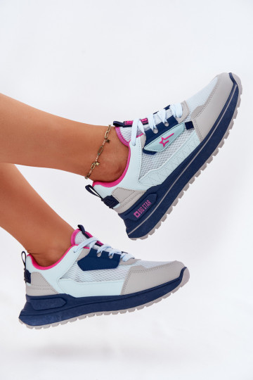 tenisky  s platformou Big Star RR274A225 HI-POLY SYSTEM modrá