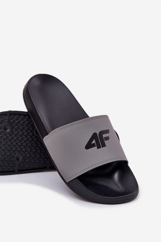 Pantofle  4F 4FRMM00FSLIM011-25S šedá Pantofle  4F 4FRMM00FSLIM011-25S šedá