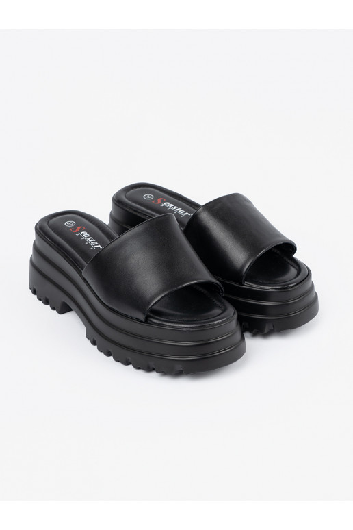 Pantofle s platformou Černé Pantofle s platformou Černé