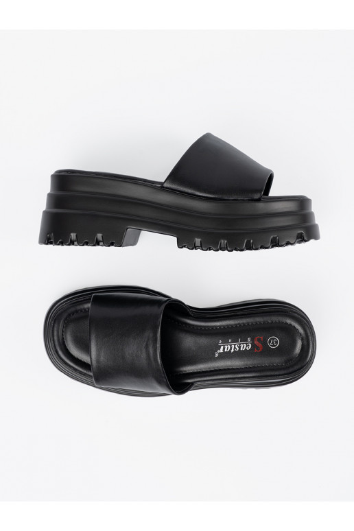 Pantofle s platformou Černé Pantofle s platformou Černé