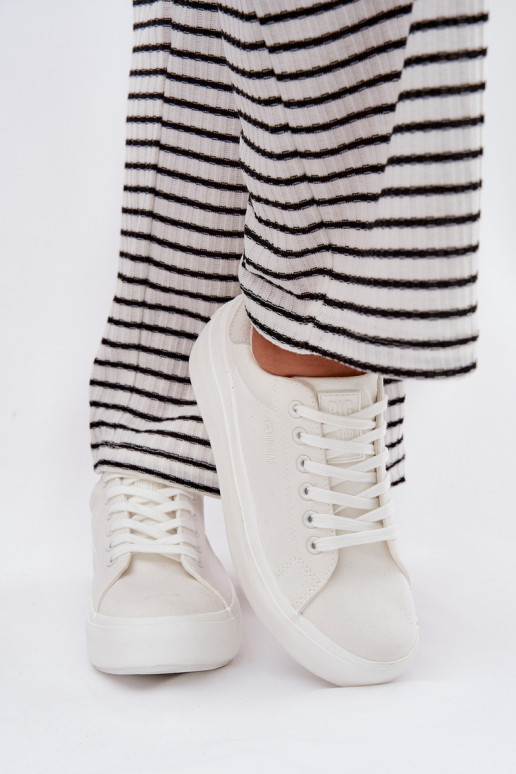 Ležérní obuv s platformou Big Star RR274463 bílé  Ležérní obuv s platformou Big Star RR274463 bílé