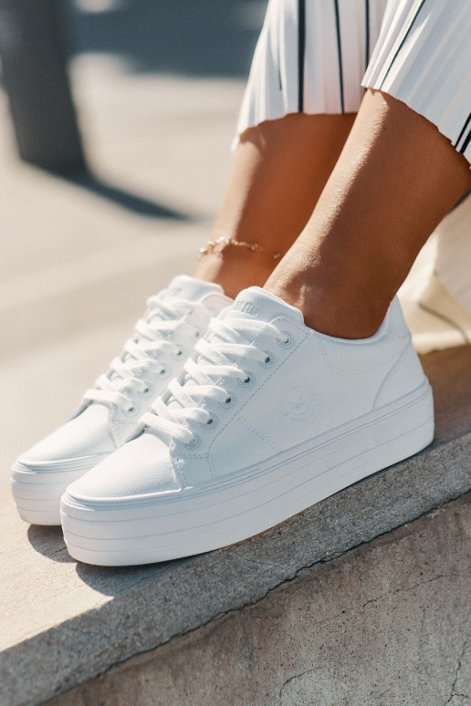 Eko  Ležérní obuv s platformou Big Star RR274298 bílé Eko  Ležérní obuv s platformou Big Star RR274298 bílé