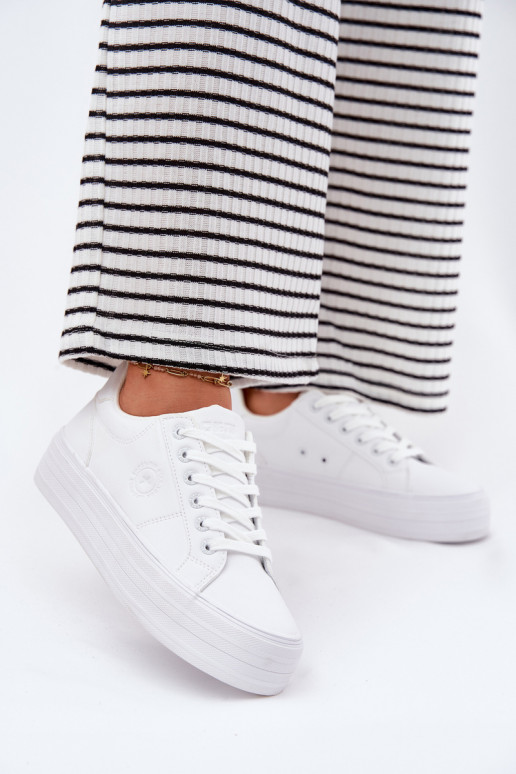 Eko  Ležérní obuv s platformou Big Star RR274298 bílé Eko  Ležérní obuv s platformou Big Star RR274298 bílé