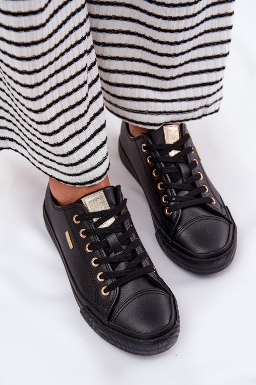 Ležérní obuv z ekologické kůže Big Star RR274749 Černé Ležérní obuv z ekologické kůže Big Star RR274749 Černé