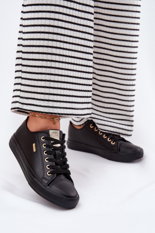 Ležérní obuv z ekologické kůže Big Star RR274749 Černé Ležérní obuv z ekologické kůže Big Star RR274749 Černé