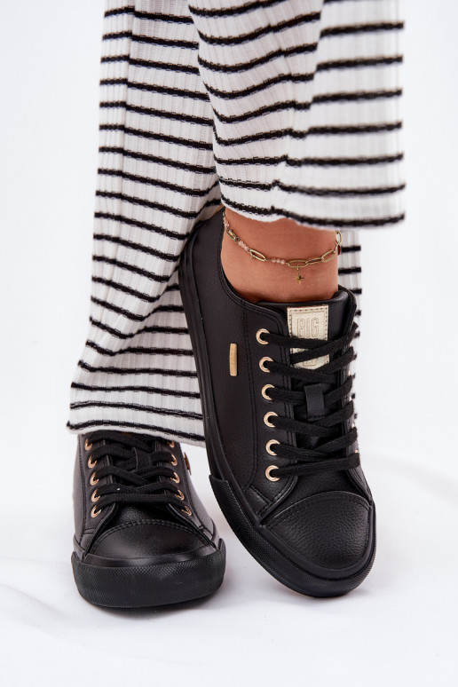 Ležérní obuv z ekologické kůže Big Star RR274749 Černé Ležérní obuv z ekologické kůže Big Star RR274749 Černé