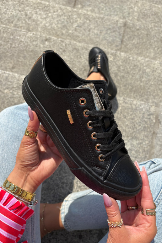 Ležérní obuv z ekologické kůže Big Star RR274749 Černé Ležérní obuv z ekologické kůže Big Star RR274749 Černé