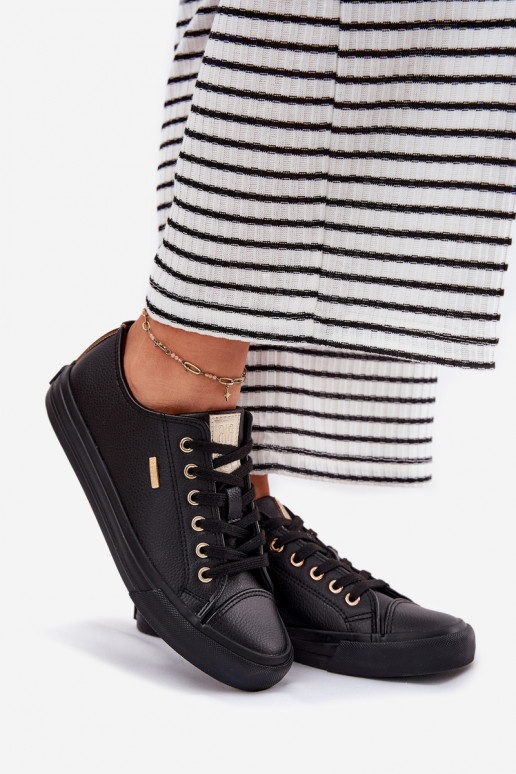 Ležérní obuv z ekologické kůže Big Star RR274749 Černé Ležérní obuv z ekologické kůže Big Star RR274749 Černé