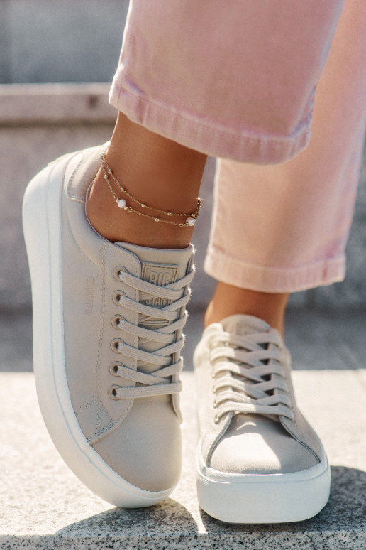  Ležérní obuv s platformou Big Star RR274465 béžové