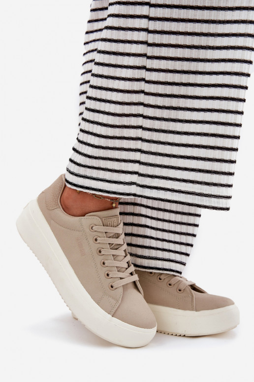  Ležérní obuv s platformou Big Star RR274465 béžové