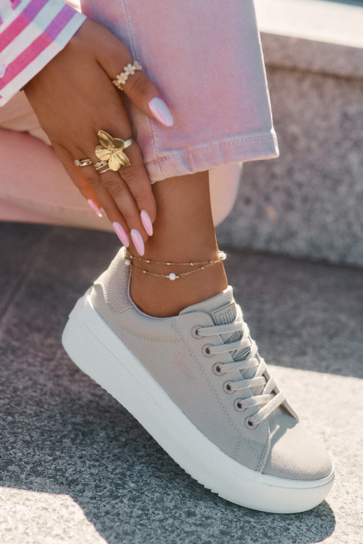  Ležérní obuv s platformou Big Star RR274465 béžové