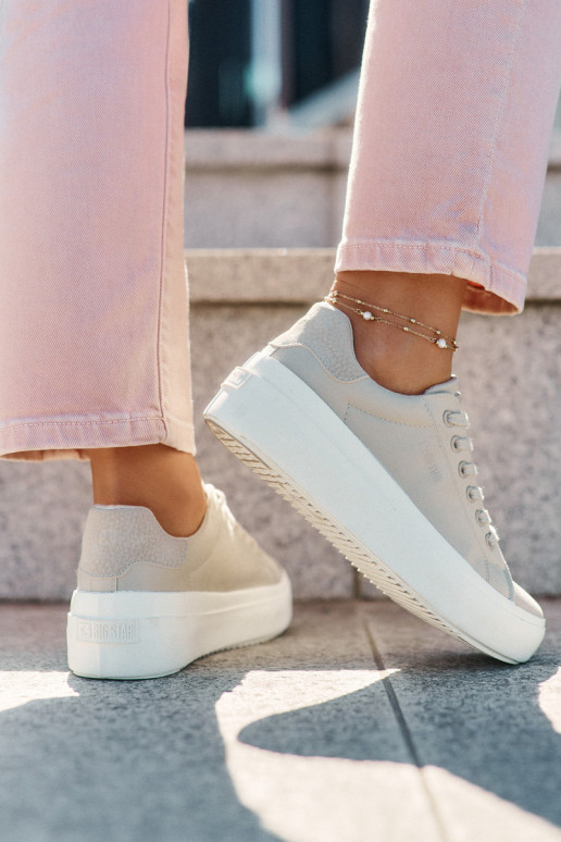  Ležérní obuv s platformou Big Star RR274465 béžové