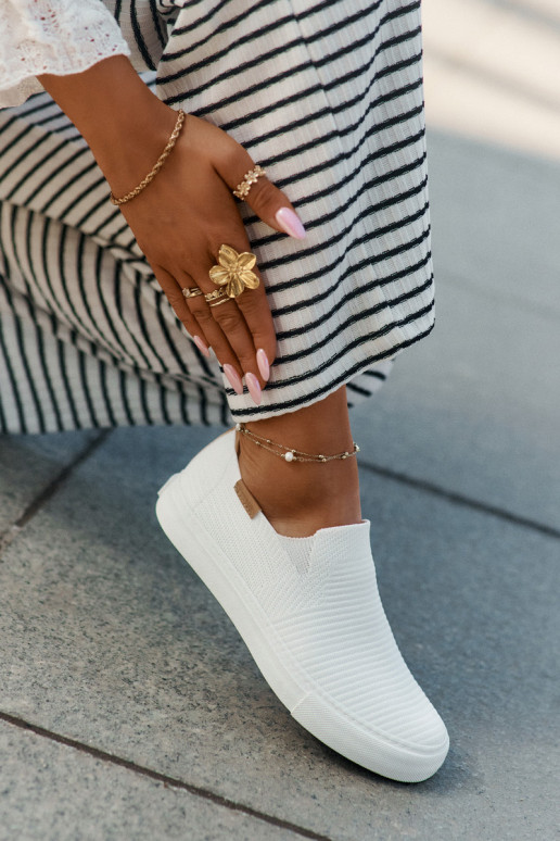 Ležérní obuv Slip-On Big Star RR274717 bílé