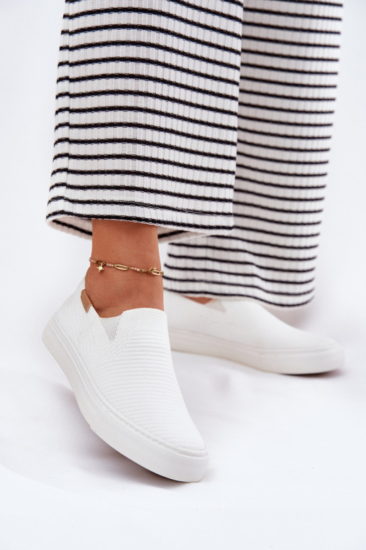 Ležérní obuv Slip-On Big Star RR274717 bílé