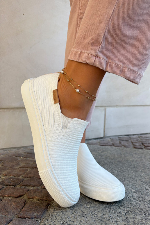 Ležérní obuv Slip-On Big Star RR274717 bílé