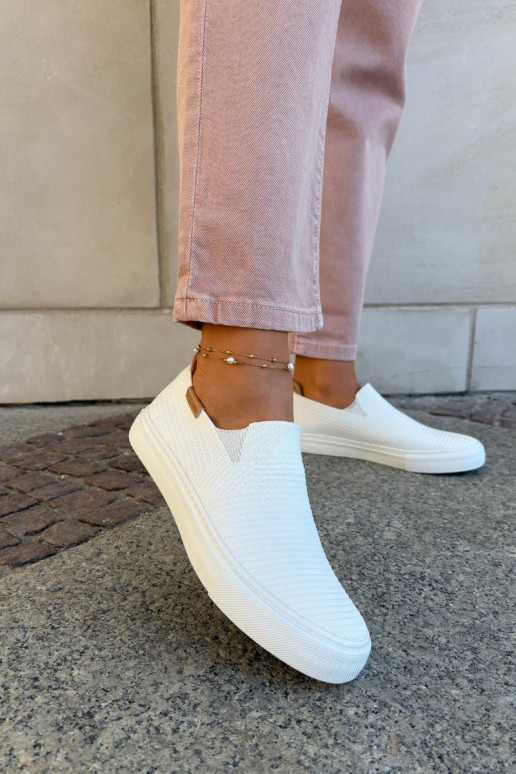 Ležérní obuv Slip-On Big Star RR274717 bílé