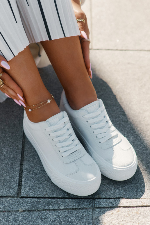 Ležérní obuv s platformou Big Star RR274337 bílé