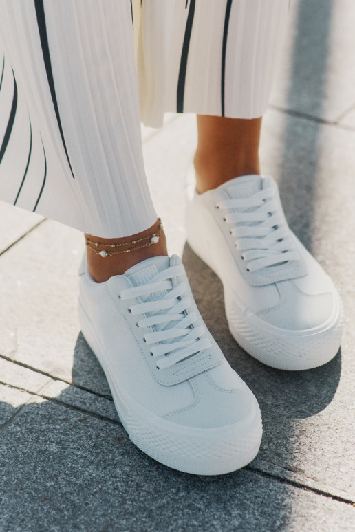 Ležérní obuv s platformou Big Star RR274337 bílé