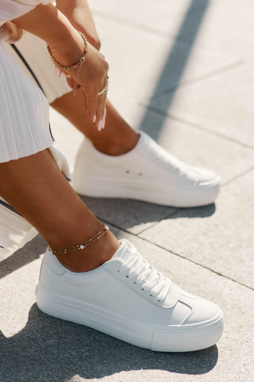 Ležérní obuv s platformou Big Star RR274337 bílé