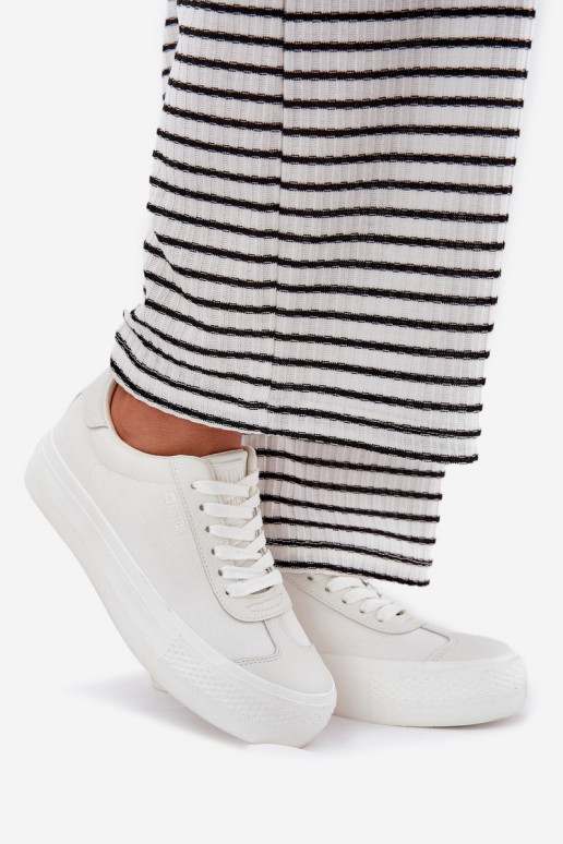 Ležérní obuv s platformou Big Star RR274337 bílé