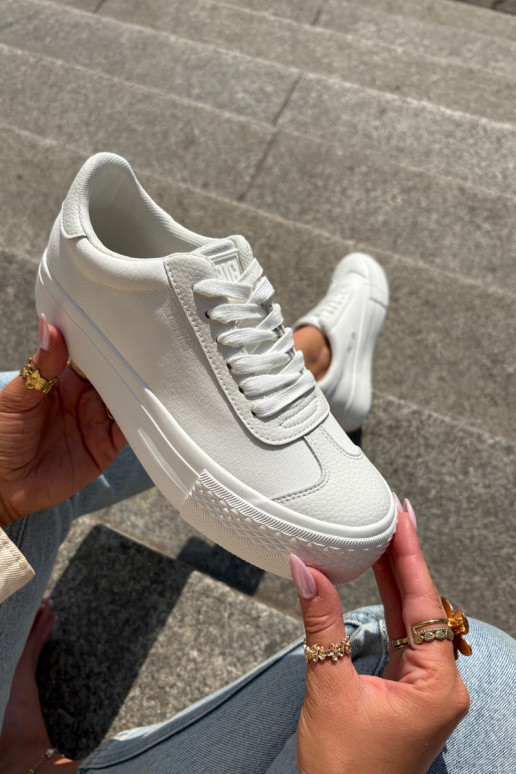 Ležérní obuv s platformou Big Star RR274337 bílé