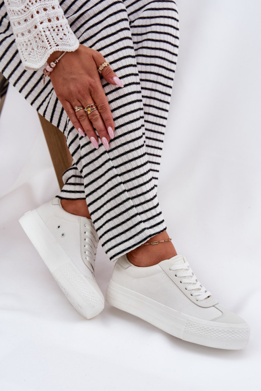 Ležérní obuv s platformou Big Star RR274337 bílé