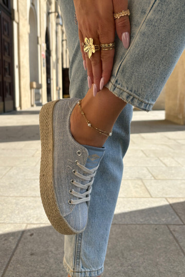 Ležérní obuv s platformou  Lee Cooper LCW-25-02-3283 modrá 2