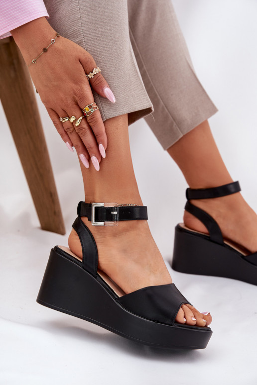 Dámské sandály  Černé Efrina