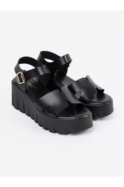 Žabky Černé s vysokou platformou