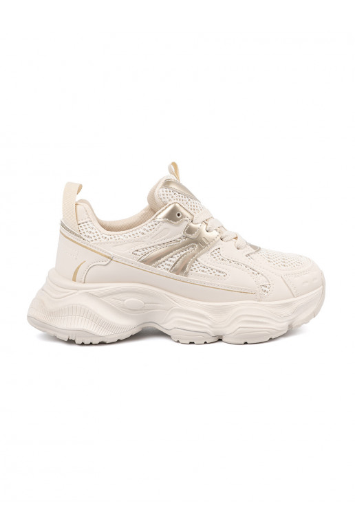 slonová kost Tenisky s masivním podpatkem